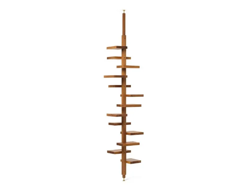 Libreria Adelaide wood in stile design di Mogg in OFFERTA OUTLET 