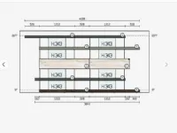 Libreria Air Lago in stile moderna in offerta