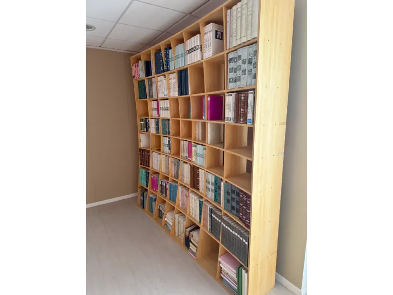 Libreria Artigianale in legno scontata -67%: scopri Biosfera