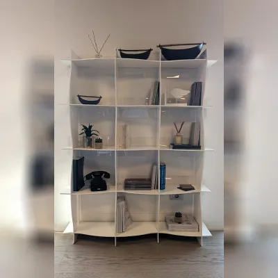 Libreria Bontempi in laminato lucido scontata -43%: scopri Wave zo66