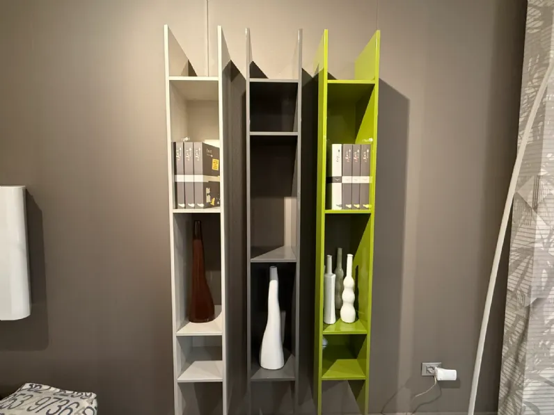 Libreria Jesse in laccato lucido scontata -30%: scopri Buk