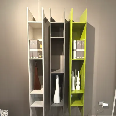 Libreria Jesse in laccato lucido scontata -30%: scopri Buk