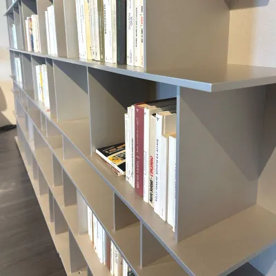 Libreria Cattelan italia in laccato opaco a prezzo Outlet: scopri Wally 