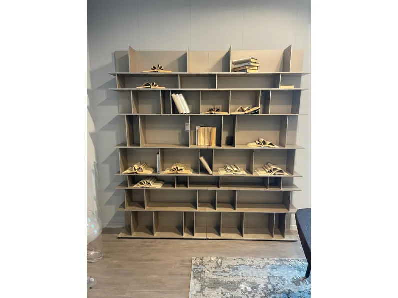 Libreria Cv 540 libreria wally stile moderna di Cattelan italia scontata del 40%