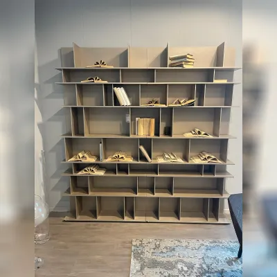 Libreria Cv 540 libreria wally stile moderna di Cattelan italia scontata del 40%