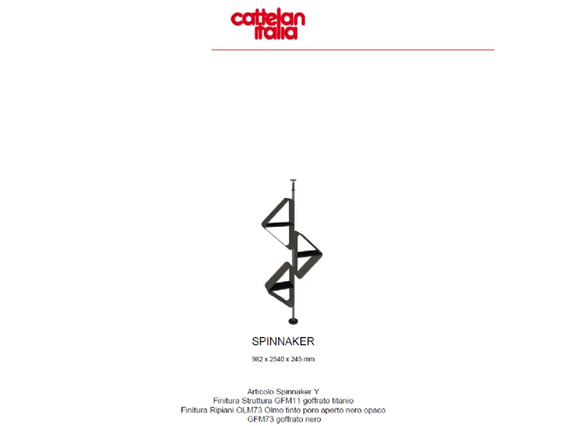 Libreria Cattelan italia in metallo scontata -35%: scopri Spinnaker
