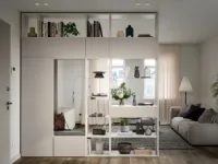 Libreria Cinquanta3 in melamminico scontata -27%: scopri Libreria bifacciale divisotia