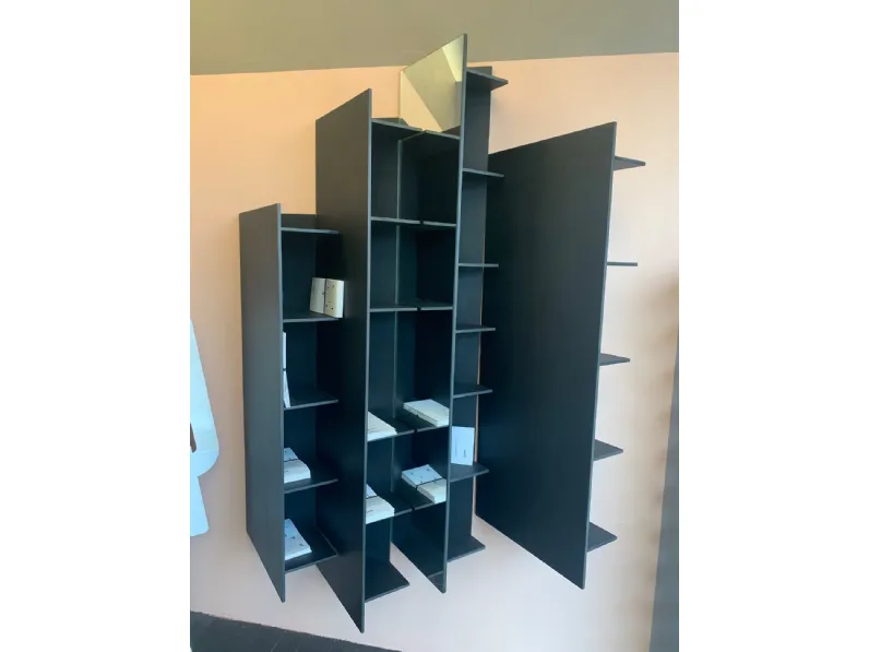 Libreria Ct line libreria contenitore 4 moduli di cui 1 a specchio Boffi in stile design in offerta