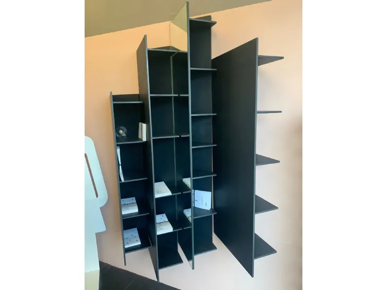 Libreria Ct line libreria contenitore 4 moduli di cui 1 a specchio Boffi in stile design in offerta