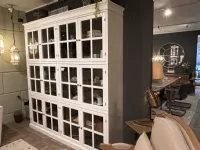 Libreria Dialma brown in legno in Offerta Outlet: scopri Cristalliera 