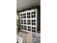 Libreria Dialma brown in legno in Offerta Outlet: scopri Cristalliera 