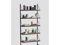 Libreria Dialma brown in metallo in Offerta Outlet: scopri Db 002947