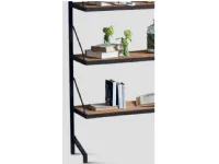Libreria Dialma brown in metallo in Offerta Outlet: scopri Db 002947