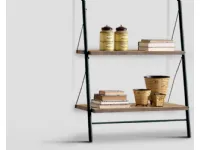 Libreria Dialma brown in metallo in Offerta Outlet: scopri Db002038