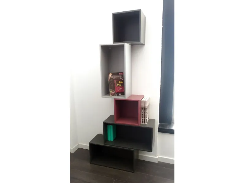 Libreria Domino in stile moderno di Alf da fre in OFFERTA OUTLET
