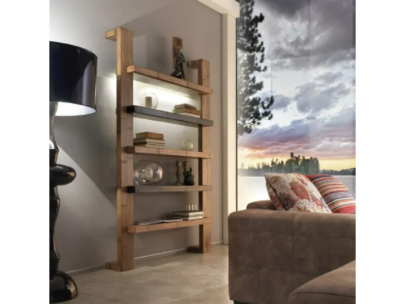 Libreria Essential in stile moderno di Outlet etnico in OFFERTA OUTLET