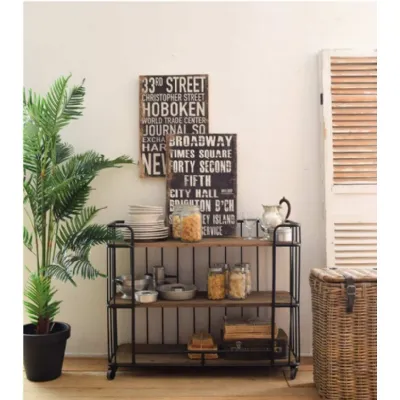 Libreria Etagere antique wood in stile moderno di Outlet etnico in OFFERTA OUTLET