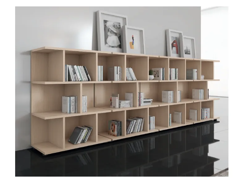 Libreria Etagere media a giorno stile moderna di Flycom scontata del 30%