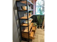 Libreria Etajere  Dialma brown in stile moderno con forte sconto