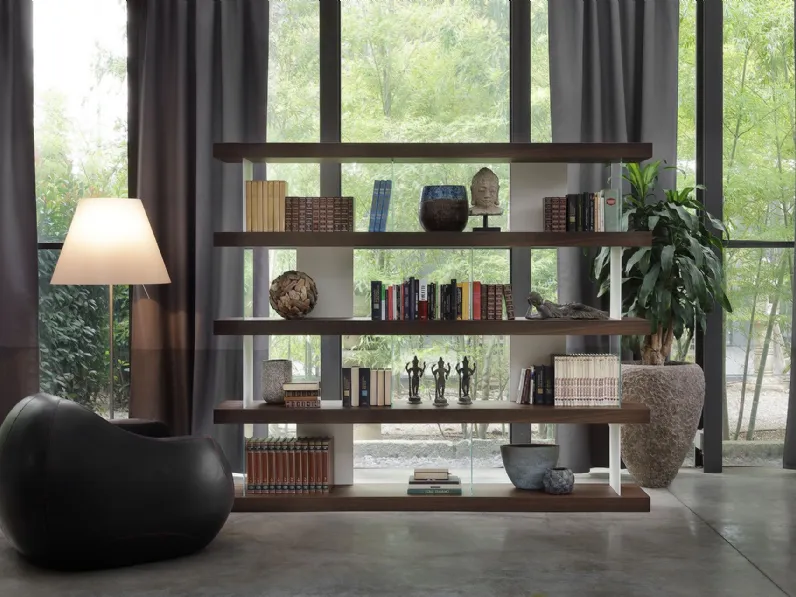 Libreria F2/ f.line 2401 in stile design di Formes in OFFERTA OUTLET 