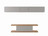 Libreria F2/ twinse line con pensili stile design F2/ twinse line con pensili di Formes in Offerta Outlet