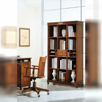 Libreria F602 stile classico di Falegnameria italiana scontata