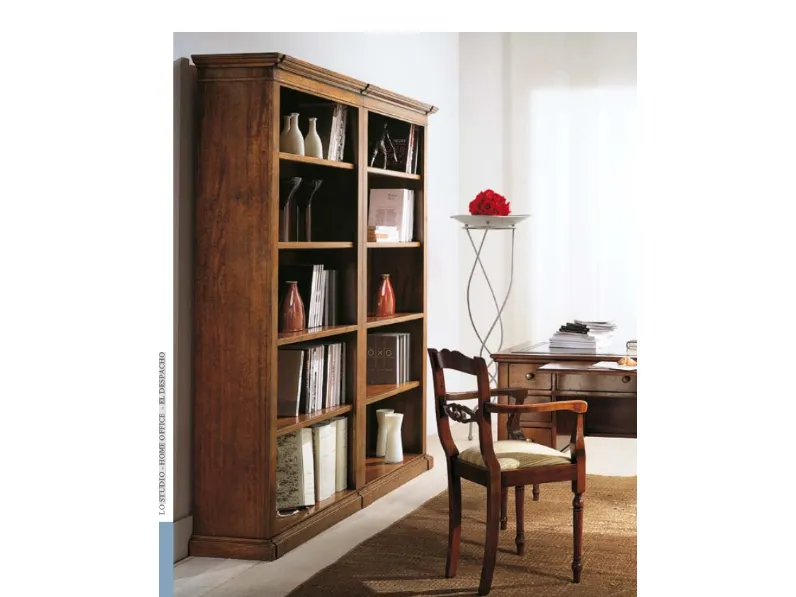 Libreria Falegnameria italiana in legno a prezzo scontato: scopri F628