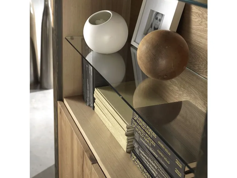 Md Work libreria Ferro e Rovere, stile moderno, componibilit variabili. Scontata!