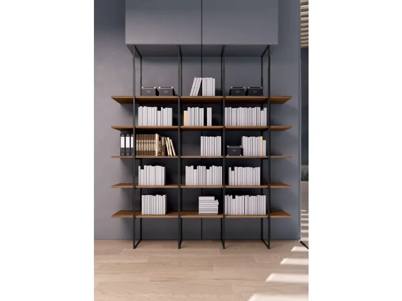 Libreria Flycom in metallo scontata -35%: scopri A parete e centrostanza eos