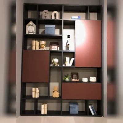 Libreria Free space Zalf in stile design con forte sconto