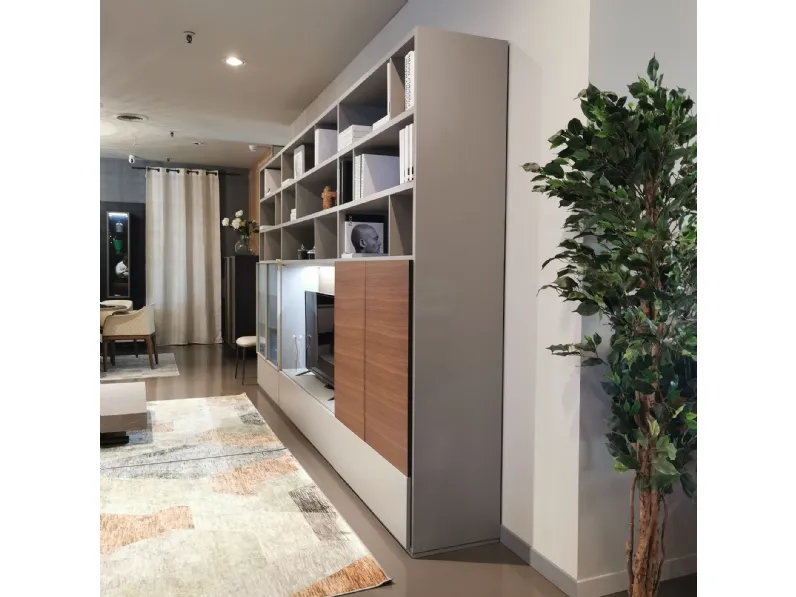 Libreria Sistema flexus Giellesse in stile design con forte sconto
