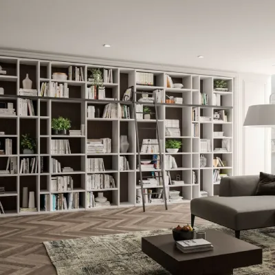 Scopri la Libreria Living 566 di Giessegi, stile moderno scontato!