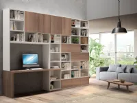 Libreria Living 568 stile moderno di Giessegi scontata