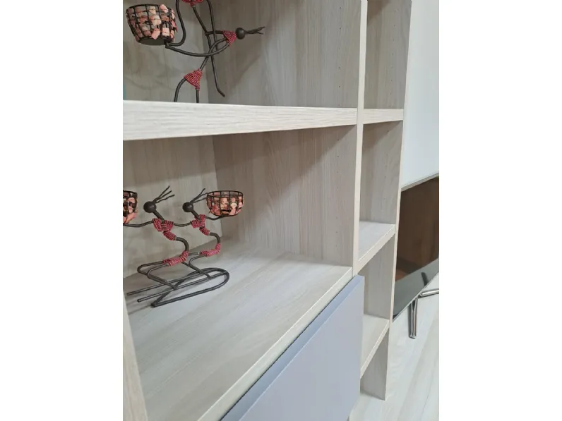 Libreria Giessegi in laminato materico scontata -30%: scopri Composizione 155