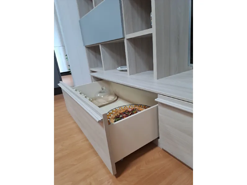 Libreria Giessegi in laminato materico scontata -30%: scopri Composizione 155