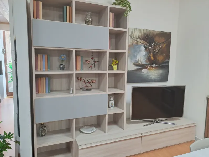 Libreria Giessegi in laminato materico scontata -30%: scopri Composizione 155