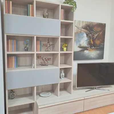 Libreria Giessegi in laminato materico scontata -30%: scopri Composizione 155