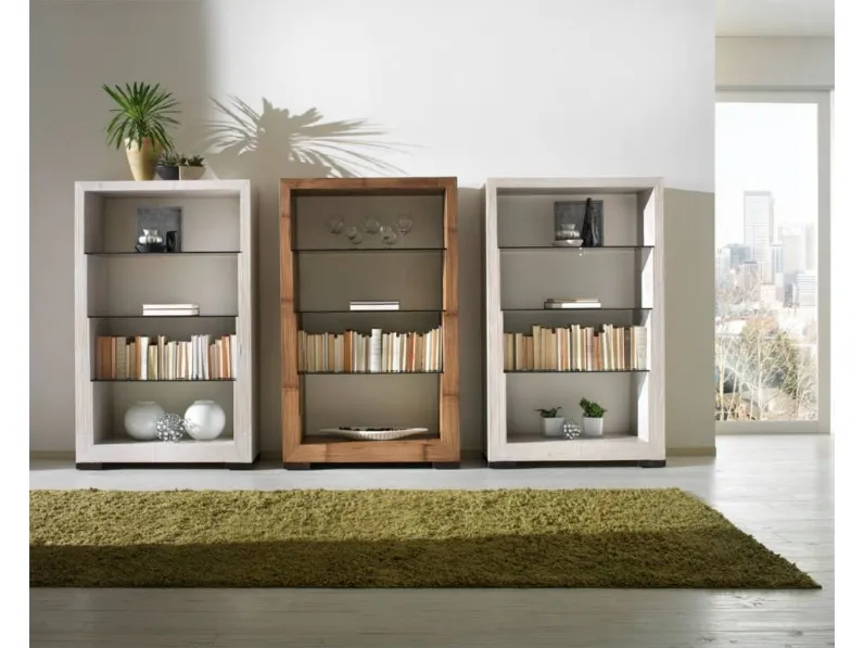 Libreria Glass stile moderno Glass di Outlet etnico scontata