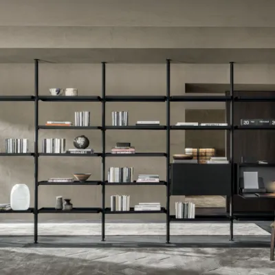 Libreria Hector Molteni & c in stile design con forte sconto