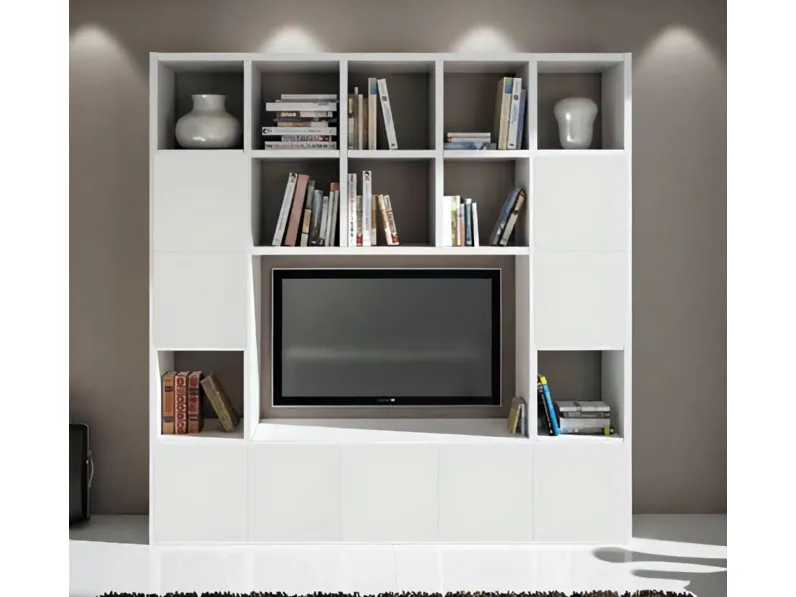 Libreria Honeycomb tv  in stile design di Lion's in OFFERTA OUTLET