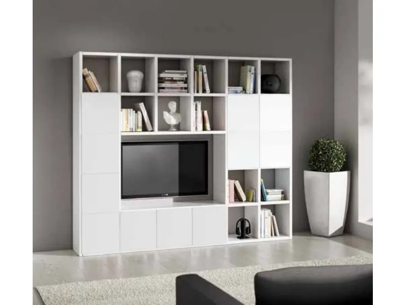 Libreria Honeycomb tv2 Lion's in stile design in offerta