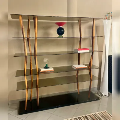 Libreria Horm in legno scontata -30%: scopri Sendai 