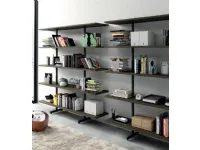 Libreria Kaffeina steelbox stile design di Collezione esclusiva in Offerta Outlet