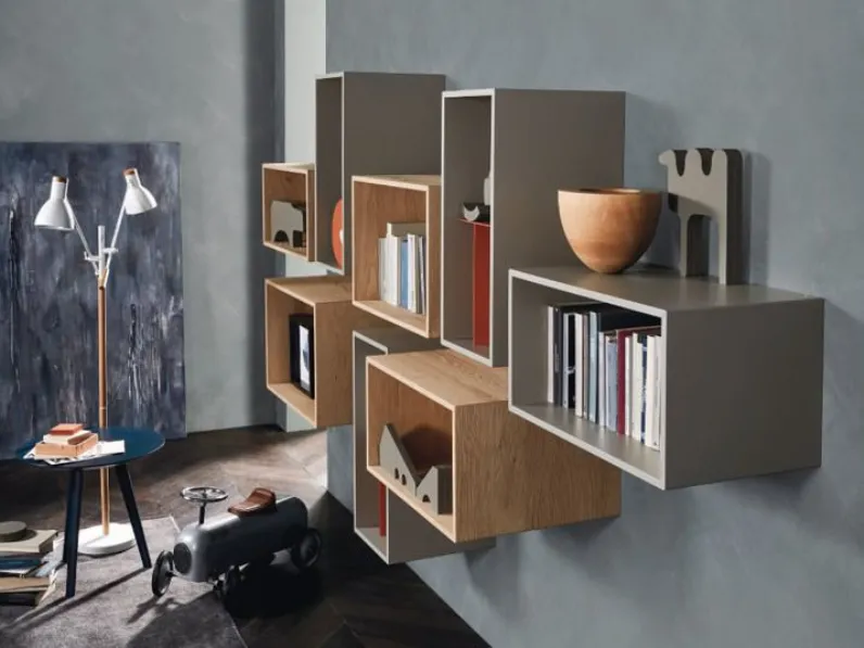 Libreria L5c04 stile moderno L5c04 di Sangiacomo in Offerta Outlet