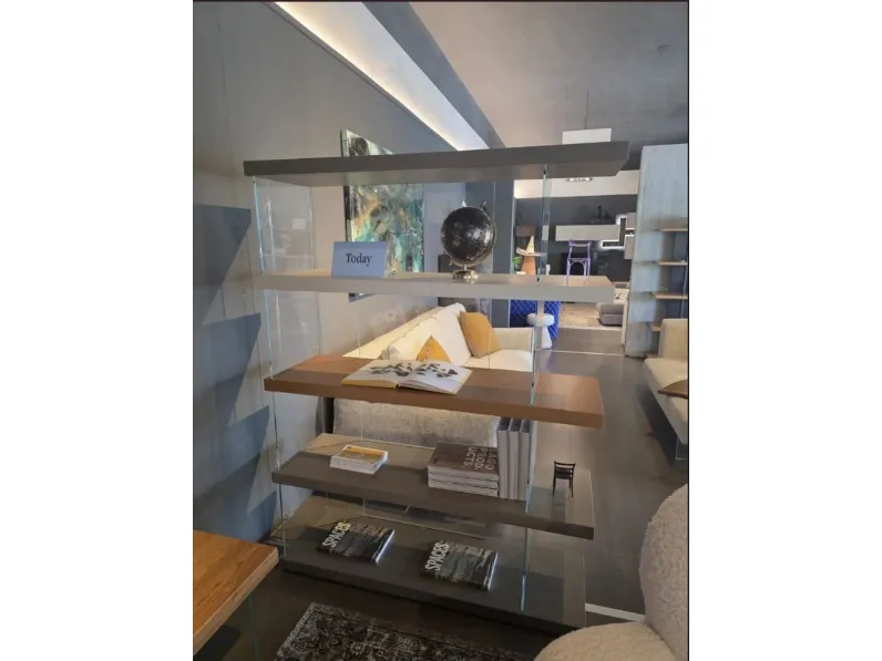Libreria Lago in laccato opaco in Offerta Outlet: scopri Air da 131,2