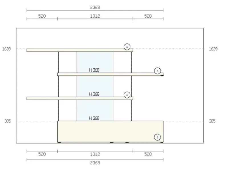 Libreria Air  stile design di Lago scontata del 36%