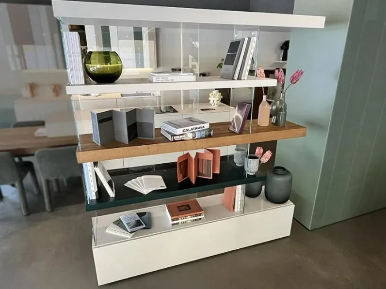Libreria Lago in laccato opaco in Offerta Outlet: scopri Piccola libreria lago air