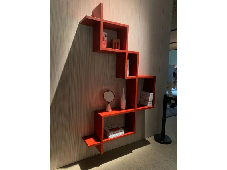 Libreria Lagolinea rubino in stile design di Lago in OFFERTA OUTLET 