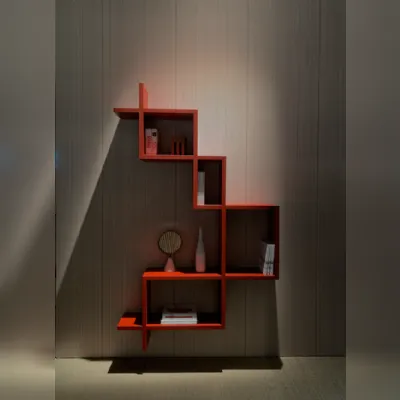 Libreria Lagolinea rubino in stile design di Lago in OFFERTA OUTLET 