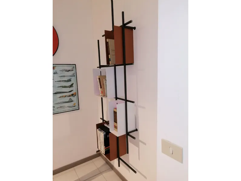 Libreria Libra in stile moderno di Pezzani in OFFERTA OUTLET